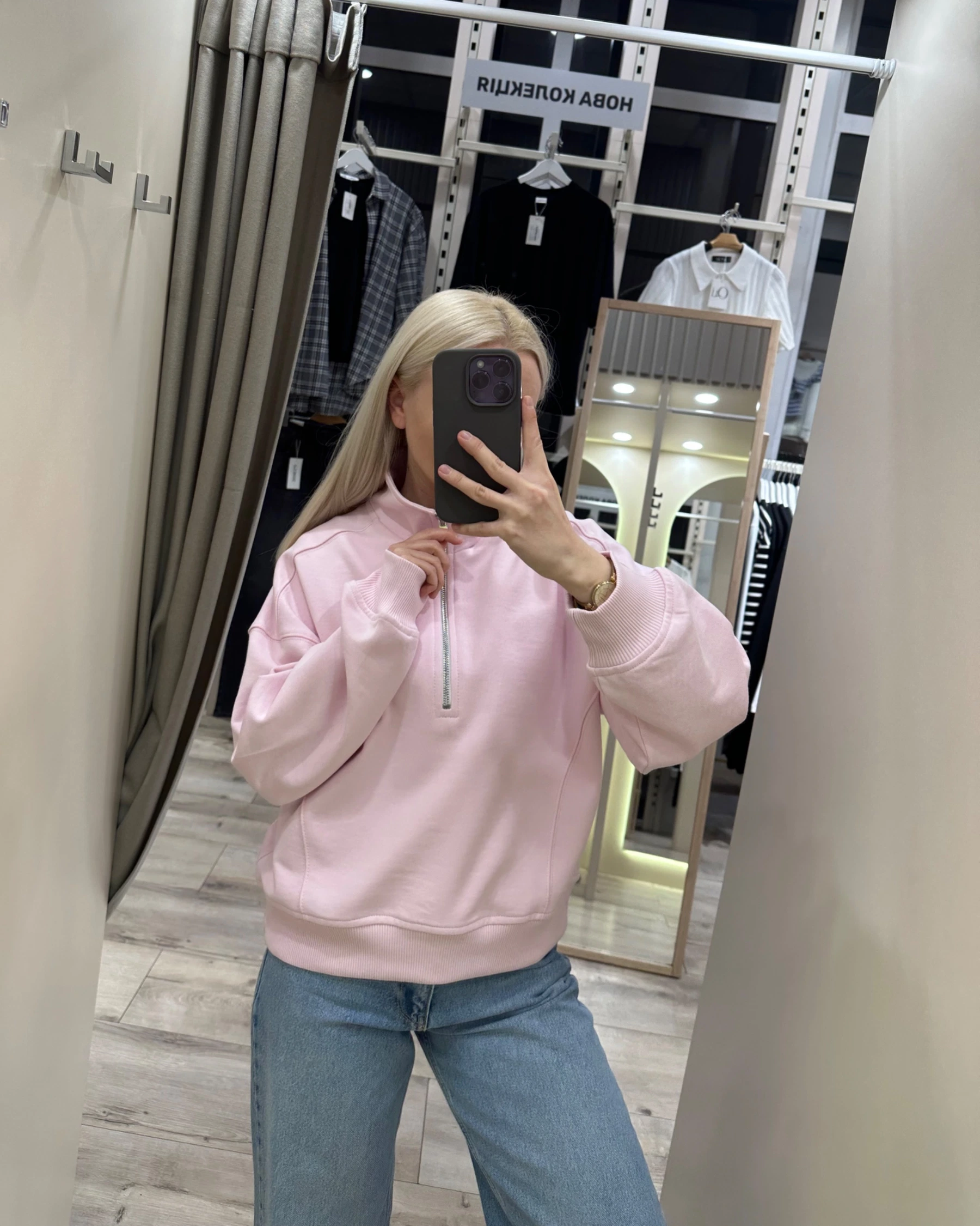 Світшот з замочком в рожевому кольорі - зображення 2