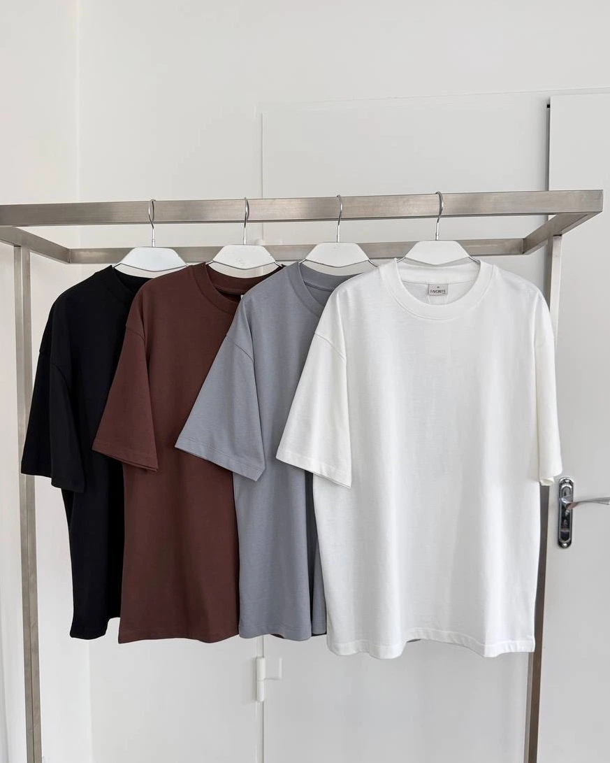 Базова сіра оверсайз футболка - зображення 2