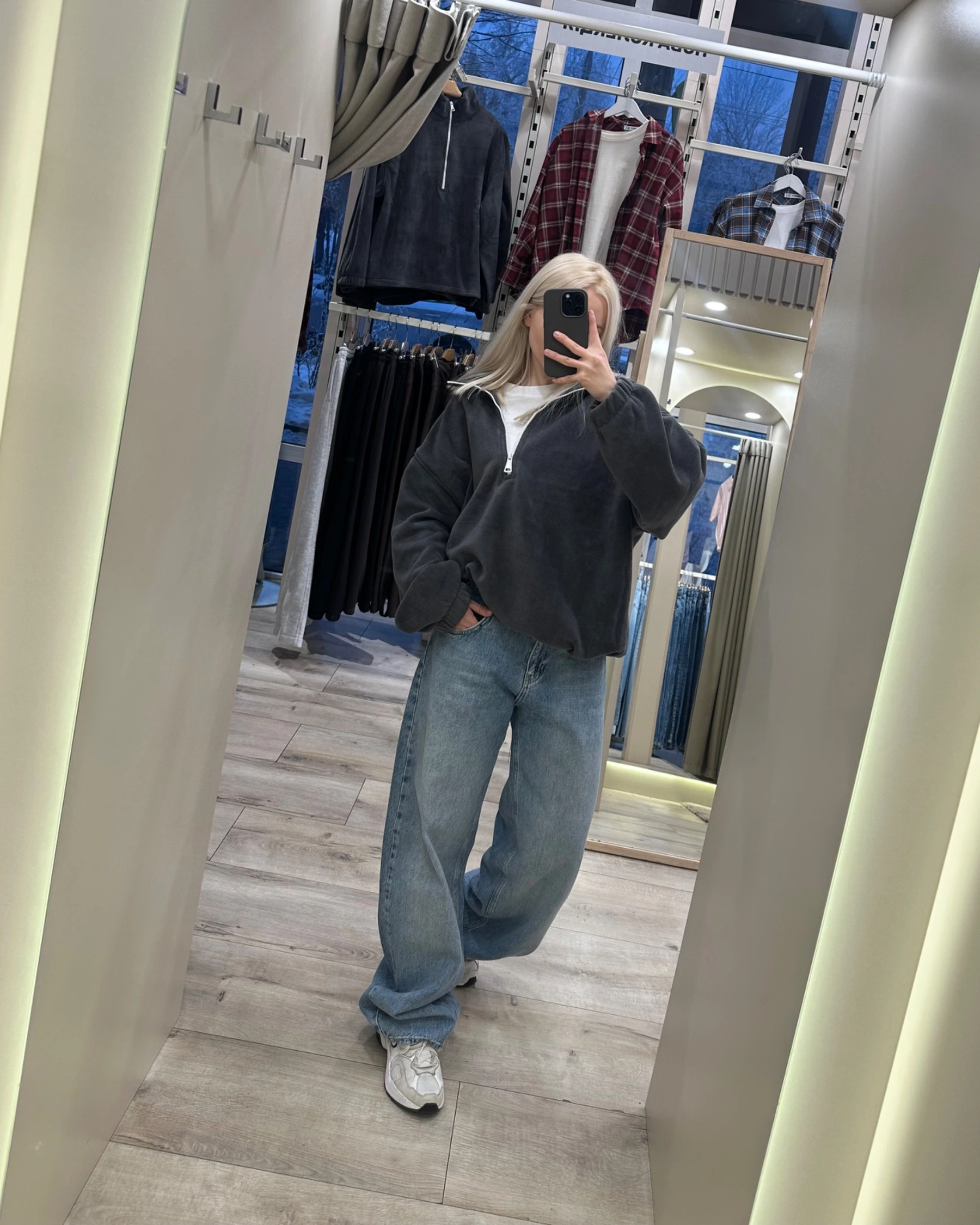 Джинси baggy синьо-зелені - зображення 4