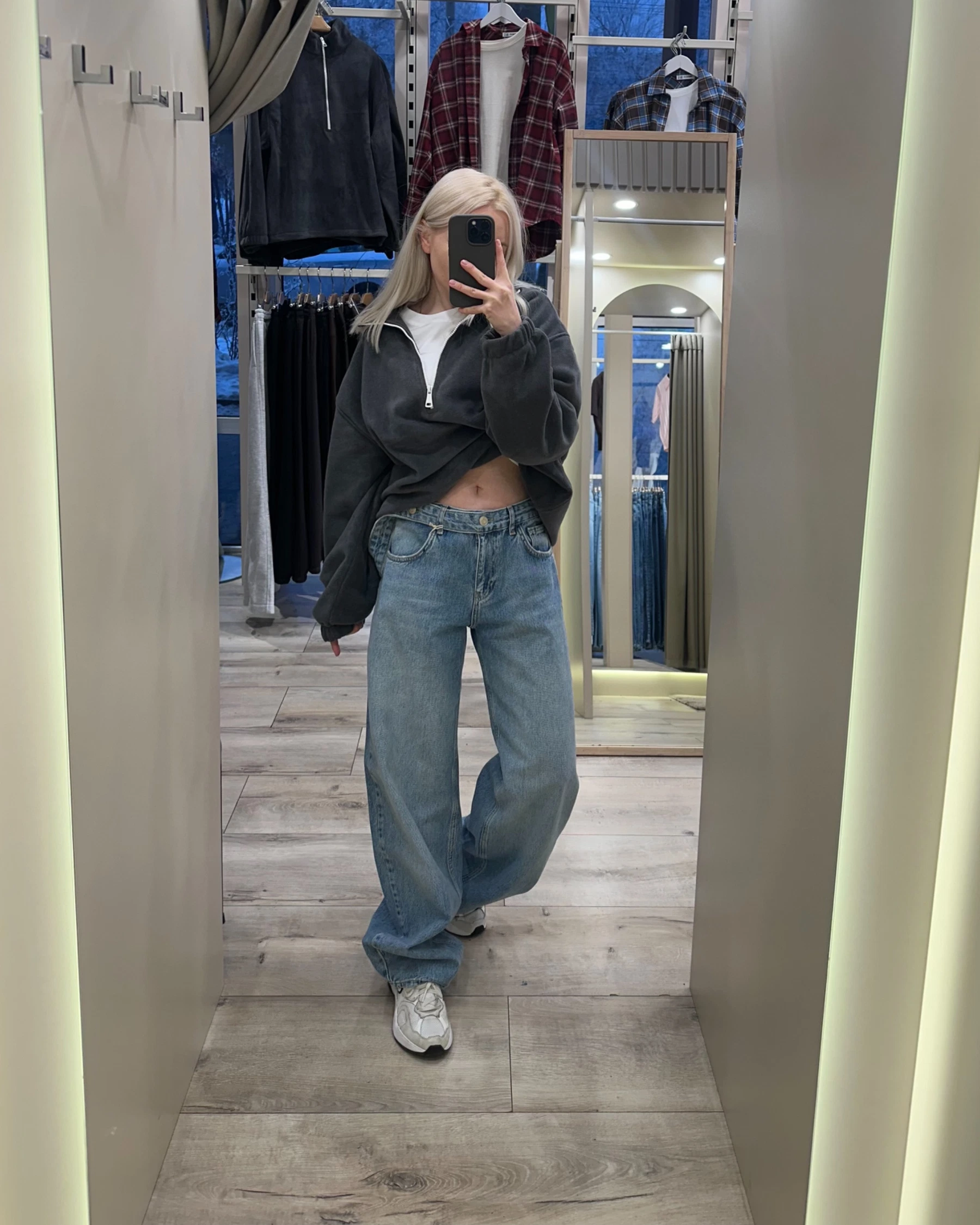 Джинси baggy синьо-зелені - зображення 3