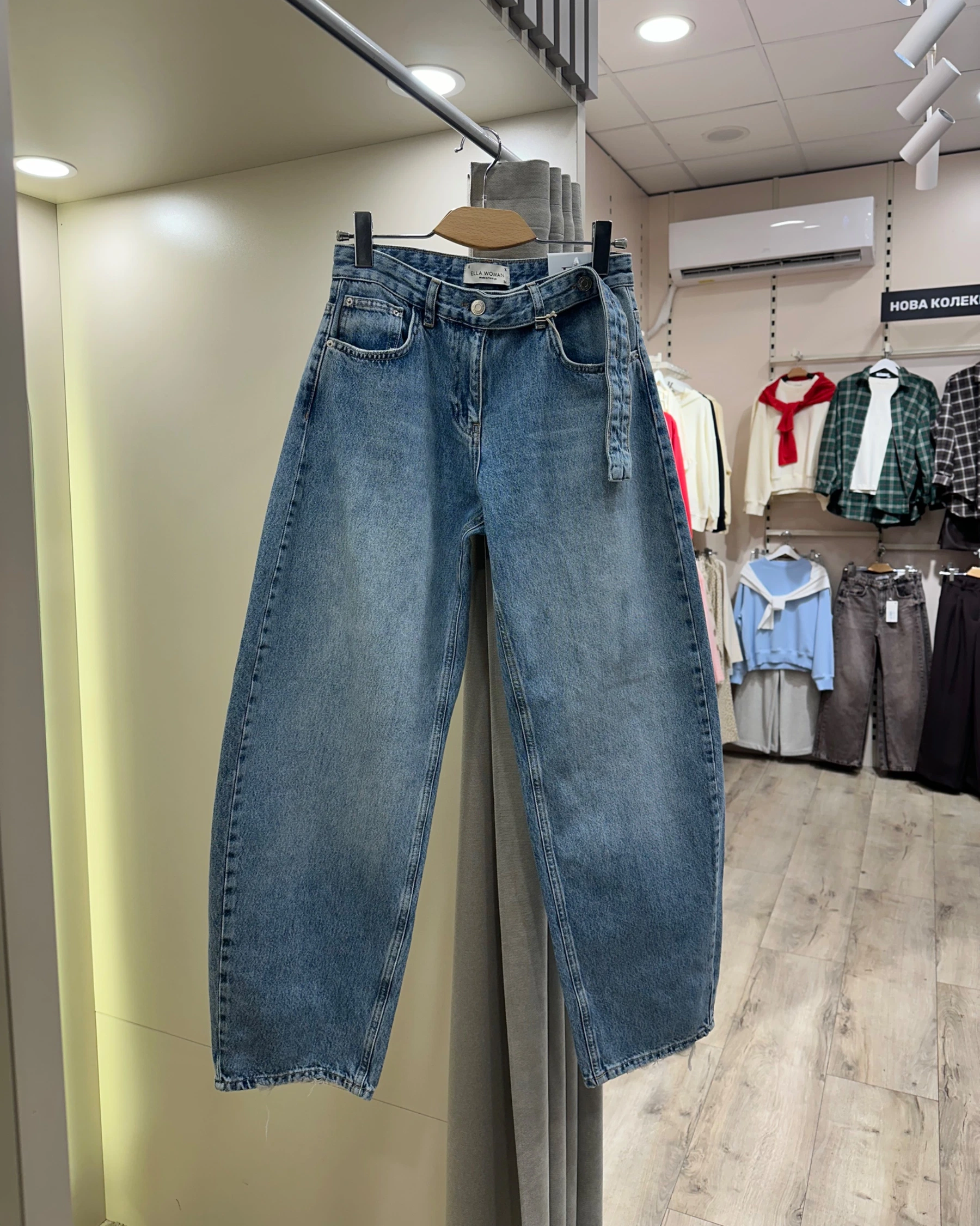 Джинси baggy синьо-зелені - зображення 8