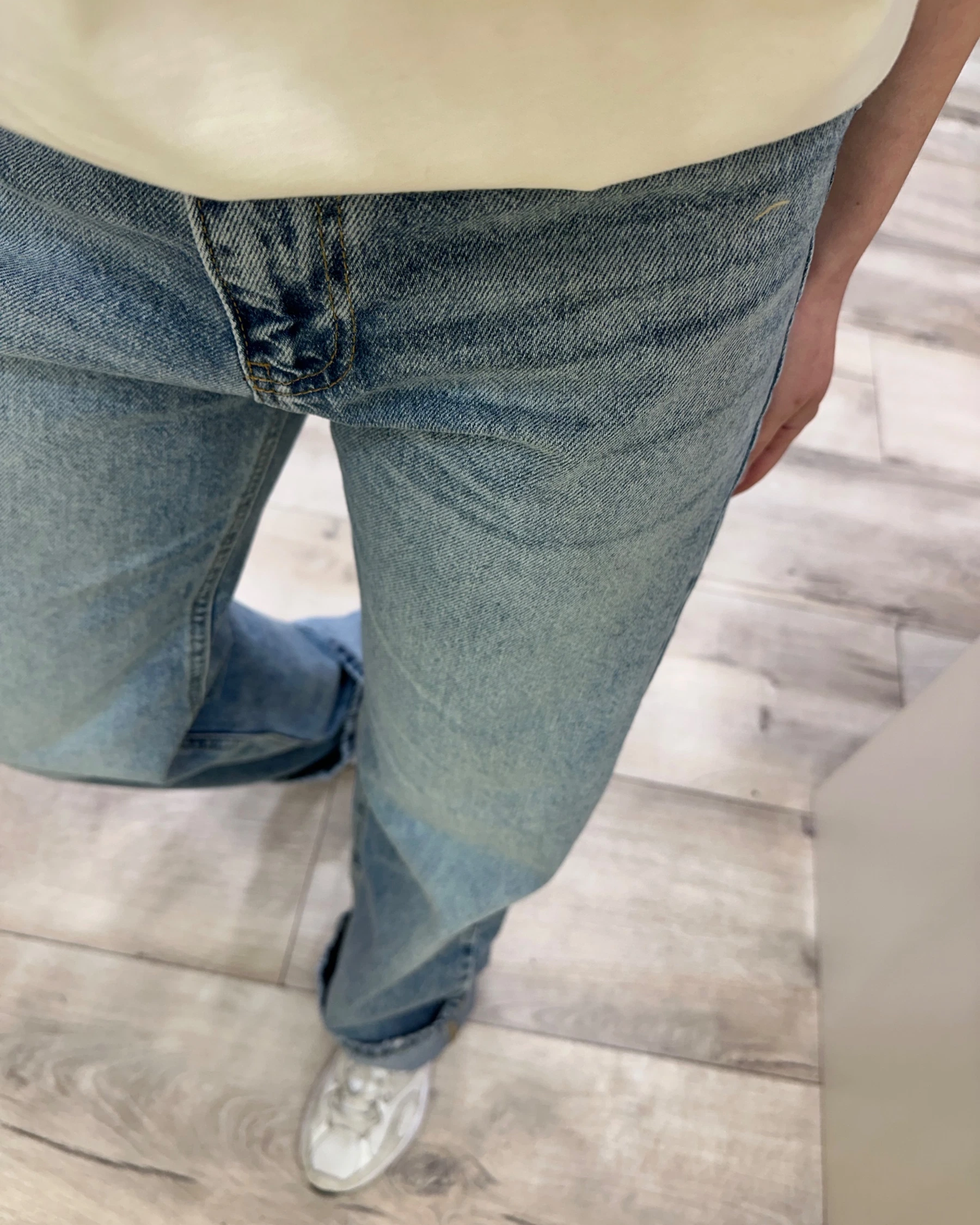 Джинси прямого крою «блакитно-зелені» - зображення 3