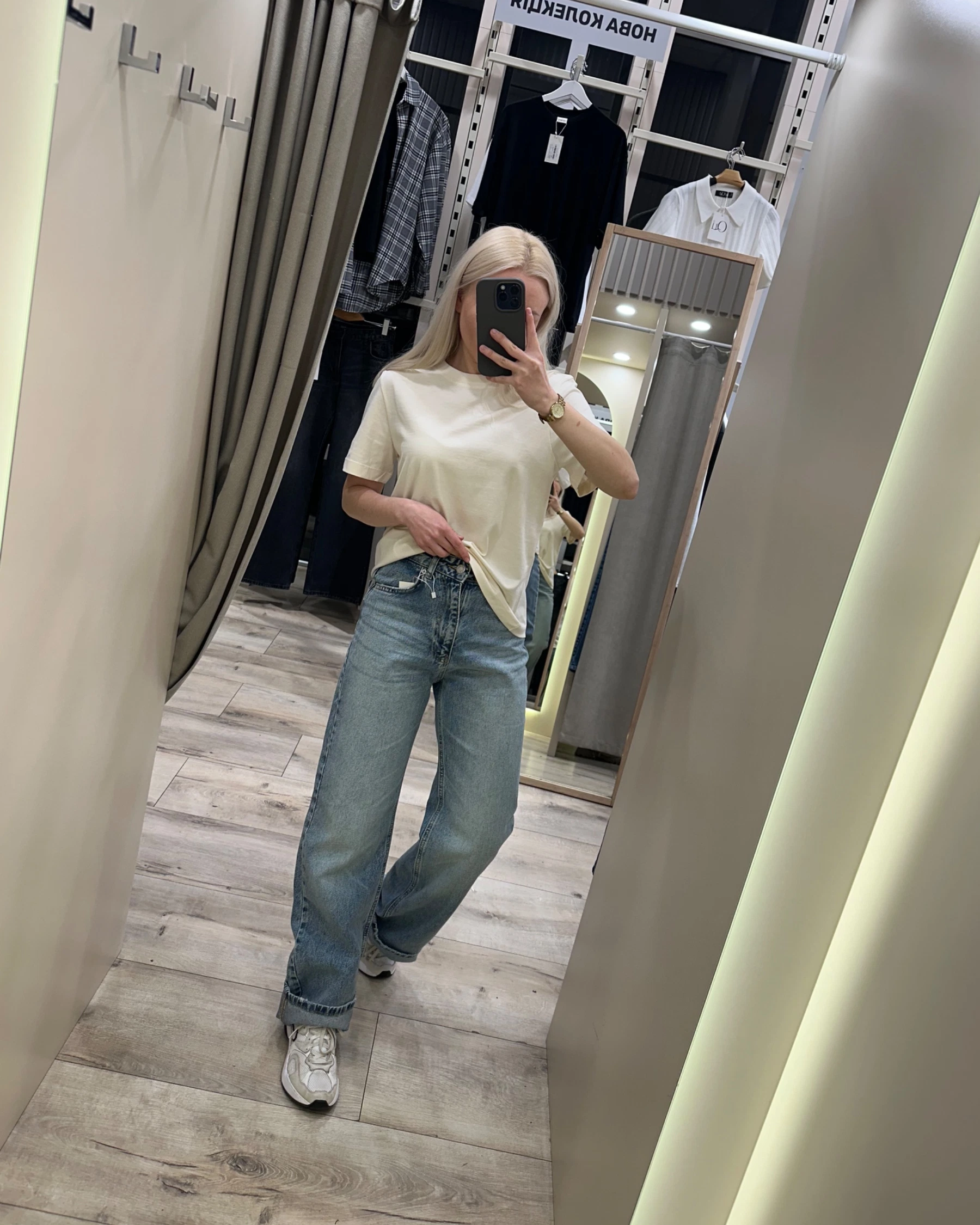 Джинси прямого крою «блакитно-зелені» - зображення 4