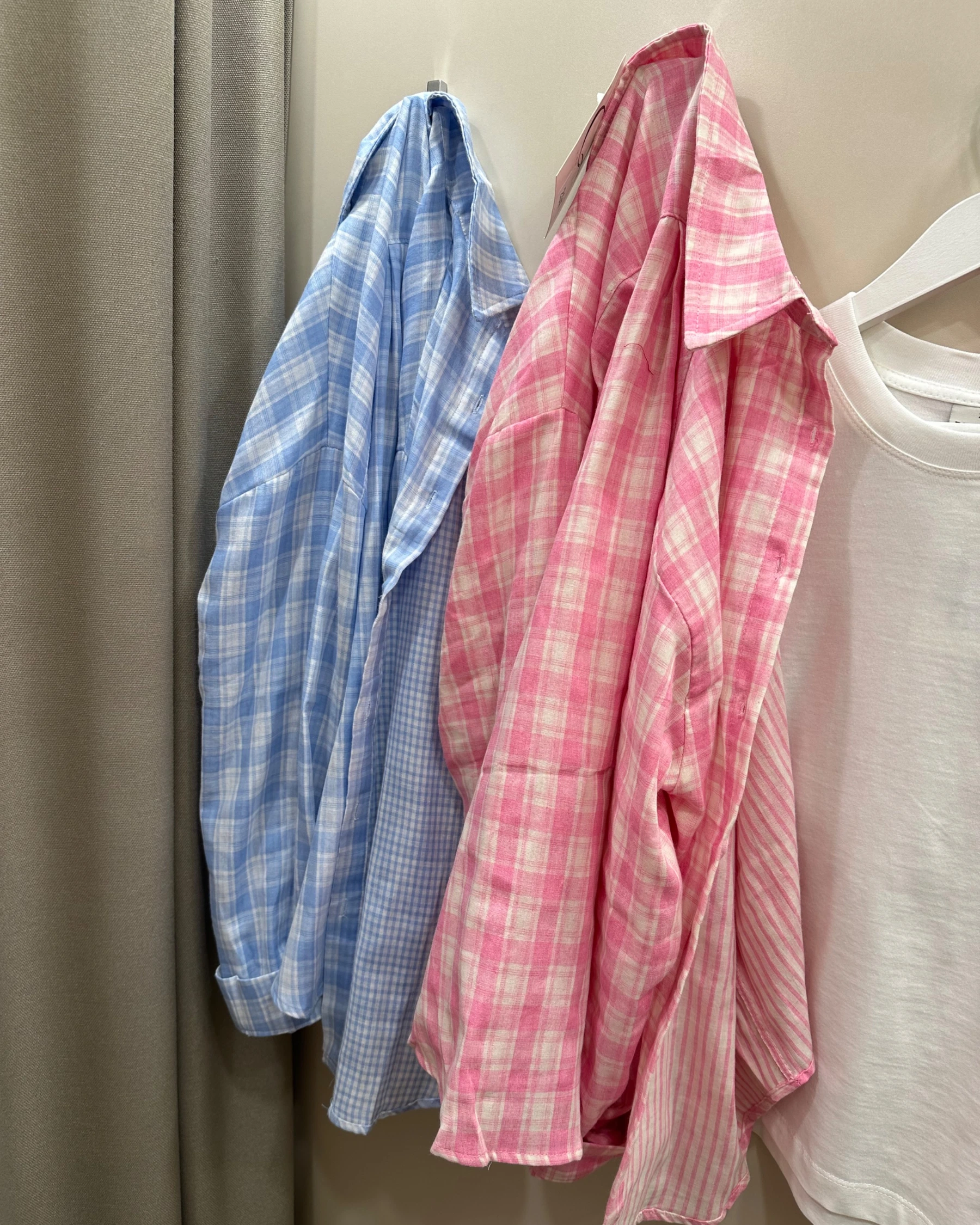 Сорочка в рожеву клітинку з бавовни - зображення 4