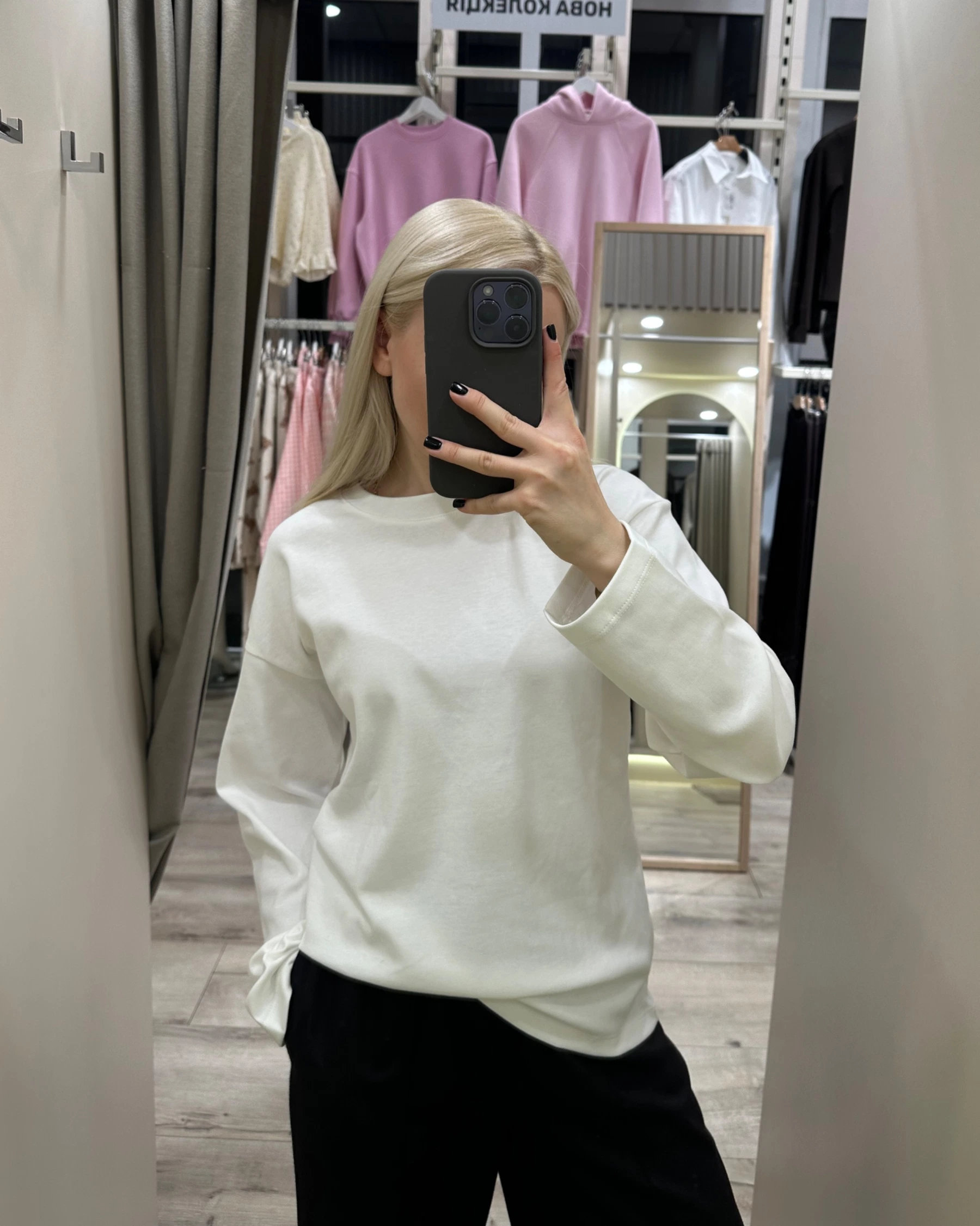 Базовий молочний лонгслів - зображення 3