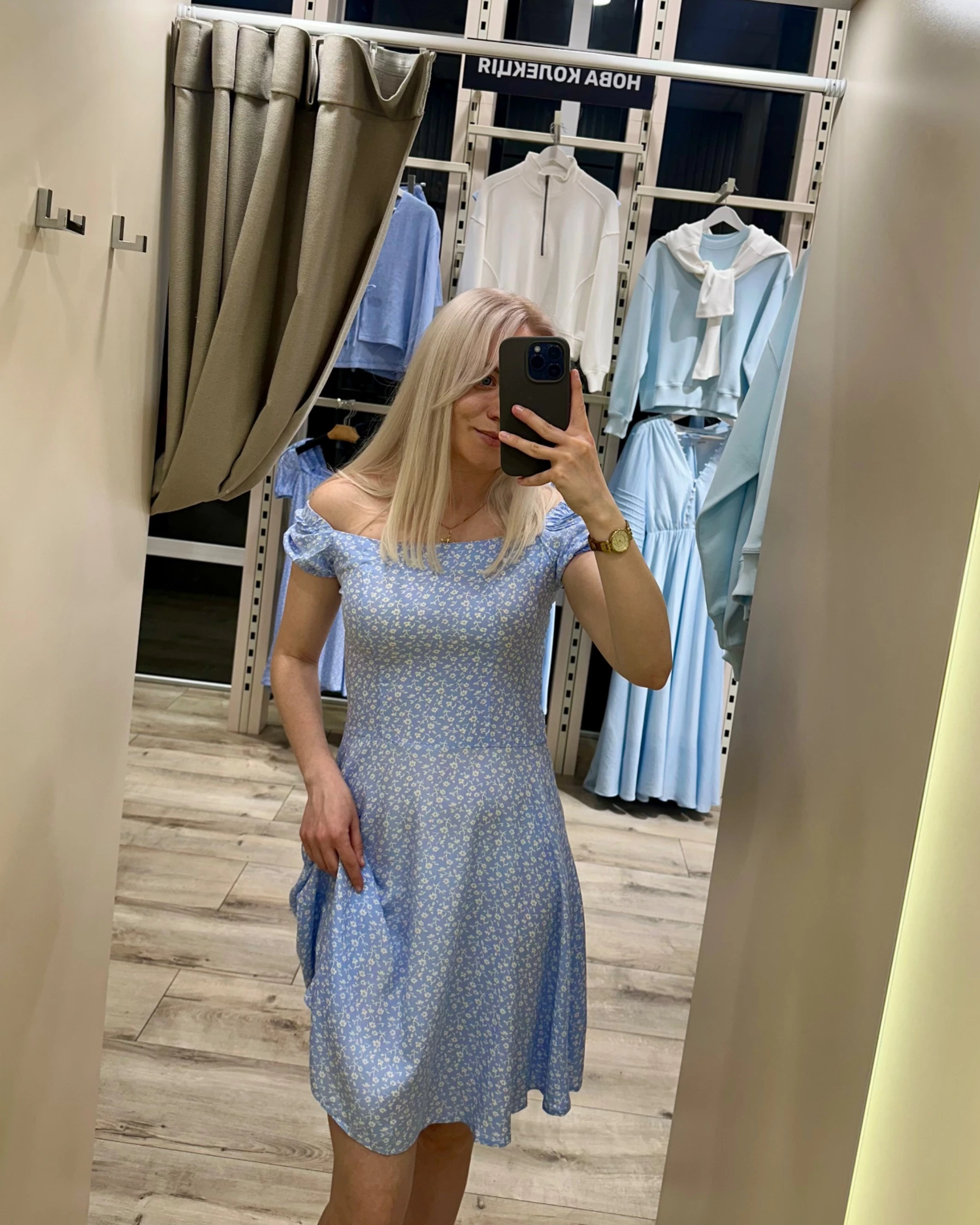 Сукня, блакитний - зображення 7
